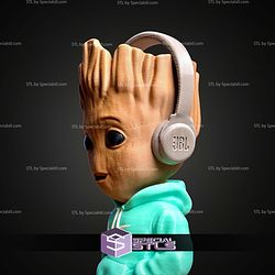Super Basic STL Urban Baby Groot Multipart
