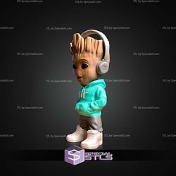 Super Basic STL Urban Baby Groot Multipart