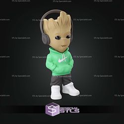 Super Basic STL Urban Baby Groot Multipart