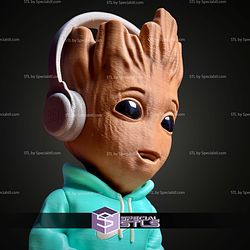 Super Basic STL Urban Baby Groot Multipart