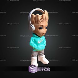 Super Basic STL Urban Baby Groot Multipart