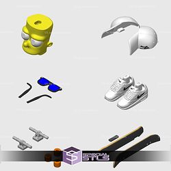 Super Basic STL Urban Bart Simpson Multipart