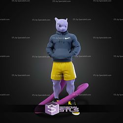 Super Basic STL Urban Mewtwo Multipart