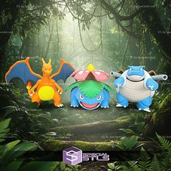 Super Basic STL Venusaur Multipart