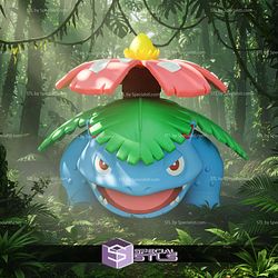 Super Basic STL Venusaur Multipart