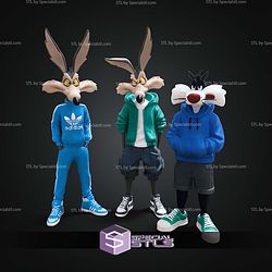 Super Basic STL Wile E Coyote Urban Street Multipart