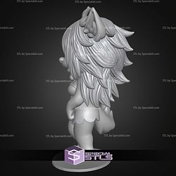 Super Basic STL Wolf girl furry