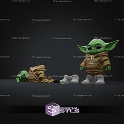Super Basic STL Yoda Urban Multipart