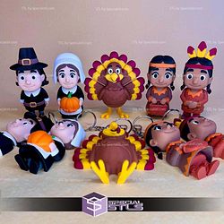 Thanks Giving Character Pack STL Files