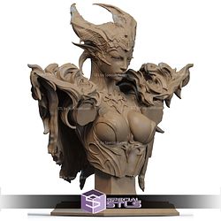 The Queen of the Ashen Vale Bust STL Files