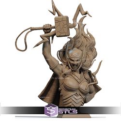 Thunder Lady Thor Bust STL Files