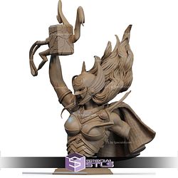 Thunder Lady Thor Bust STL Files
