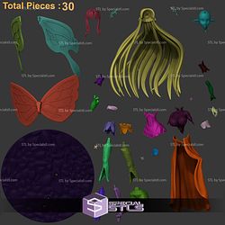 Titania Monster Girl 170mm STL Files