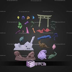 Tsunade Hokage Gate Base 200mm STL Files