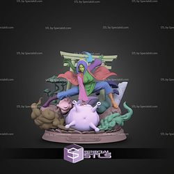 Tsunade Hokage Gate Base 200mm STL Files