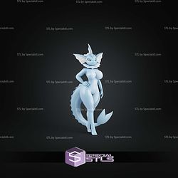 Vaporeon Posing Basic STL Files
