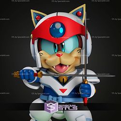 Yattarou Samurai Pizza Cats 150mm STL Files