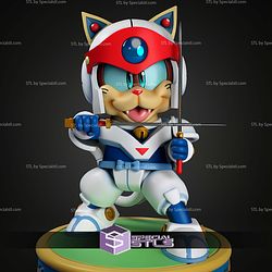Yattarou Samurai Pizza Cats 150mm STL Files