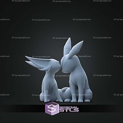 Basic Pokemon Collection Espeon and Umbreon Love statue