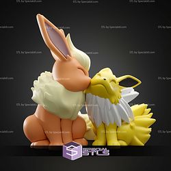 Basic Pokemon Collection Flareon and Jolteon Love statue