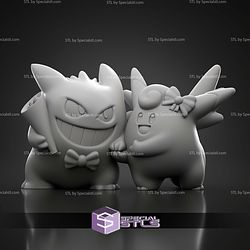 Basic Pokemon Collection Gengar and Clefable