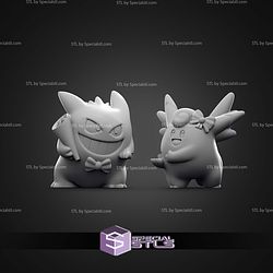 Basic Pokemon Collection Gengar and Clefable