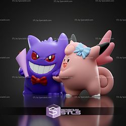 Basic Pokemon Collection Gengar and Clefable