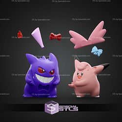 Basic Pokemon Collection Gengar and Clefable