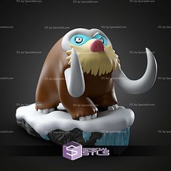 Basic Pokemon Collection Mamoswine on Cliff