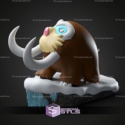 Basic Pokemon Collection Mamoswine on Cliff