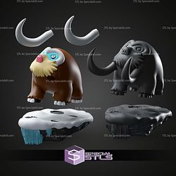 Basic Pokemon Collection Mamoswine on Cliff