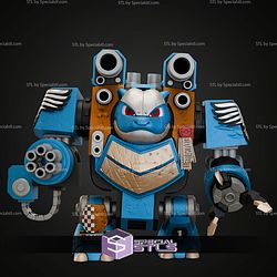 Blastoise Dreadnought Mashup STL Files