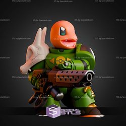 Charmander Salamander Mashup STL Files