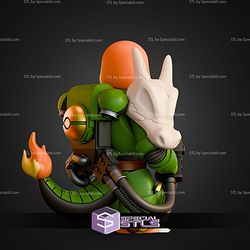 Charmander Salamander Mashup STL Files