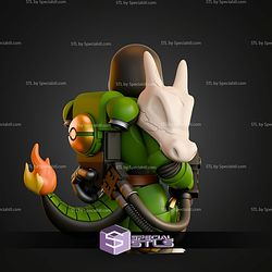 Charmander Salamander Mashup STL Files