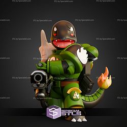 Charmander Salamander Mashup STL Files