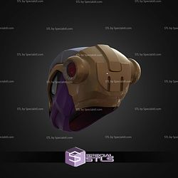 Cosplay STL Files Armored Armadillo Helmet
