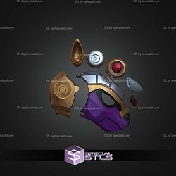 Cosplay STL Files Armored Armadillo Helmet