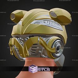 Cosplay STL Files Bumblebee AI Helmet