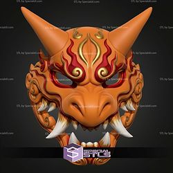 Cosplay STL Files Charizard Menpo Mask V2