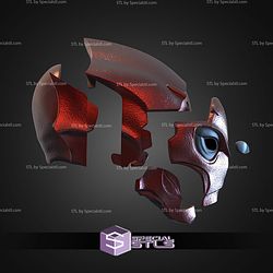 Cosplay STL Files Deadpool Poison Helmet