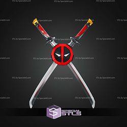 Cosplay STL Files Deadpool Rivals Weapons