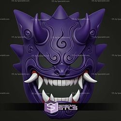 Cosplay STL Files Gengar Menpo Mask