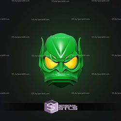 Cosplay STL Files Green Duck Goblin Helmet