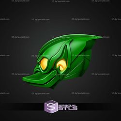 Cosplay STL Files Green Duck Goblin Helmet