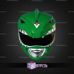Cosplay STL Files Green Ranger Helmet