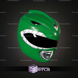 Cosplay STL Files Green Ranger Helmet