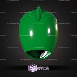 Cosplay STL Files Green Ranger Helmet