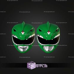 Cosplay STL Files Green Ranger Helmet
