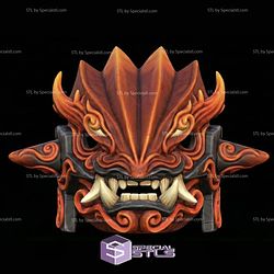 Cosplay STL Files Groudon Menpo Mask